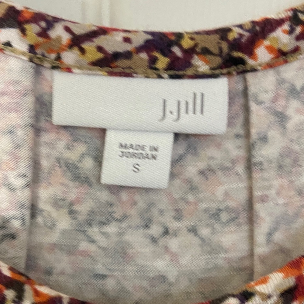 J. Jill Brown Multicolor Long Sleeve Dress - Picture 2 of 5
